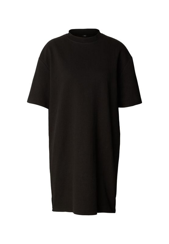 Robe courte  de Urban Classics - Robe T-Shirt Structurée - XS à XL - pour Femme - noir - Urban Classics