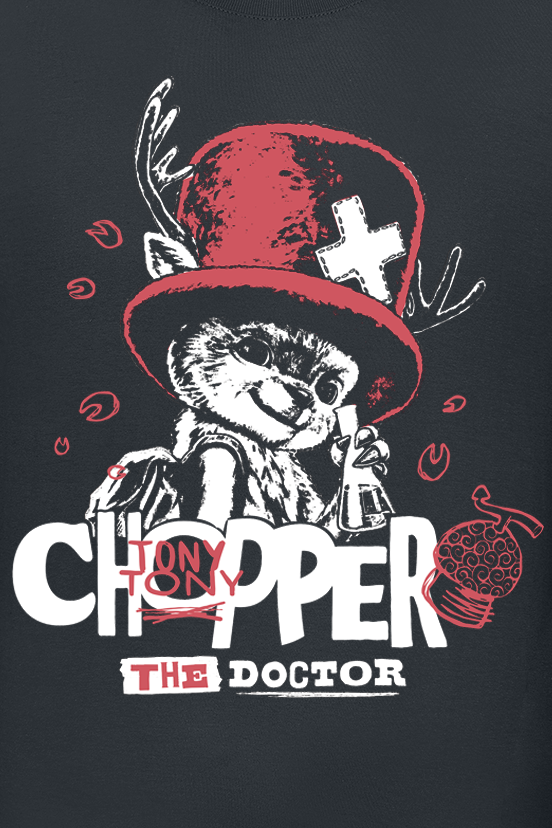 T-Shirt Manches courtes  de One Piece - Chopper - The Doctor - S à XXL - pour Homme - noir - One Piece - View 2