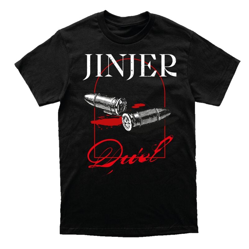 T-Shirt Manches courtes  de Jinjer - Duel - S à 3XL - pour Homme - noir - Jinjer
