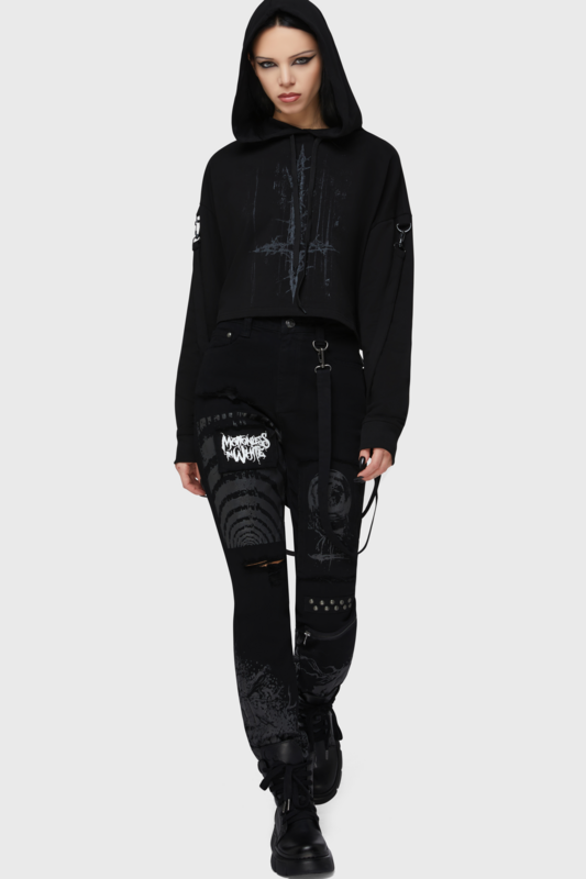 Sweat-shirt à capuche Gothic de Motionless In White by Killstar - Final Dictvm Hoodie - XS à 4XL - pour Femme - noir - Motionless In White by Killstar - View 2