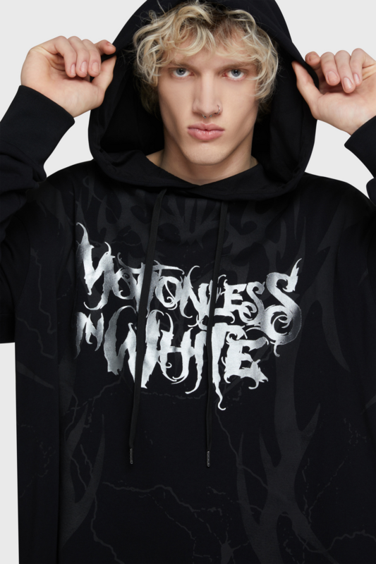 Sweat-shirt à capuche Gothic de Motionless In White by Killstar - Pitch Black Evil Hoodie - L à 4XL - pour Femme - noir - Motionless In White by Killstar - View 2