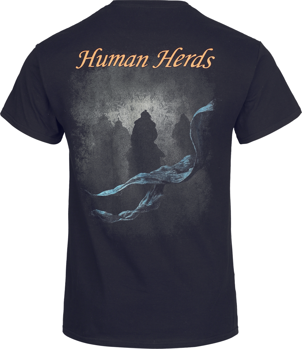 T-Shirt Manches courtes  de Uuhai - Human Herds - S à XXL - pour Homme - noir - Uuhai - View 2