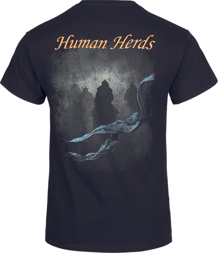 T-Shirt Manches courtes  de Uuhai - Human Herds - S à XXL - pour Homme - noir - Uuhai - View 2