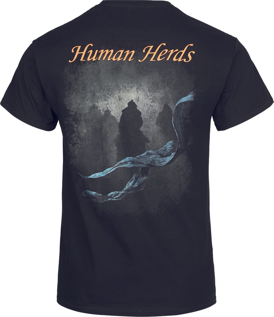 T-Shirt Manches courtes  de Uuhai - Human Herds - S à XXL - pour Homme - noir - Uuhai - View 2