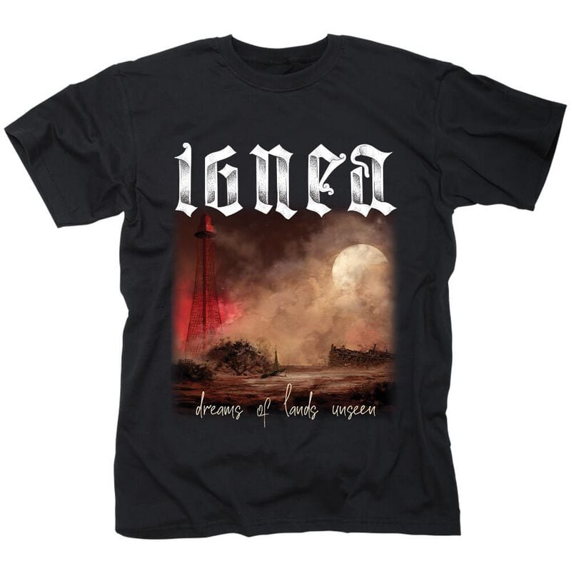 T-Shirt Manches courtes  de Ignea - Dreams of lands unseen - S à XXL - pour Homme - noir - Ignea