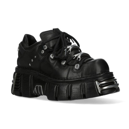 Chaussures à lacets Gothic de New Rock - METALLIC M-120N-C26 - EU36 à EU44 - pour Unisexe - noir - New Rock