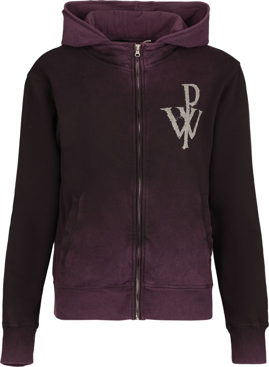 Sweat-shirt zippé à capuche  de Powerwolf - Crest - S à XXL - pour Femme - rouge - Powerwolf