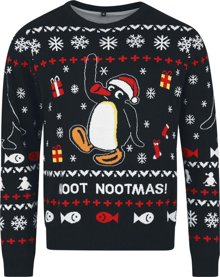 Pull de Noël  de Pingu - Noot Nootmas - S à 3XL - pour Homme - multicolore - Pingu