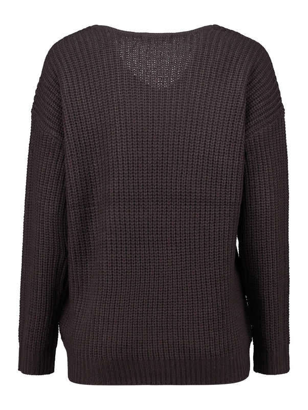 Pull tricoté  de Hailys - LS P VK PI44PA - XS à XXL - pour Femme - marron - Hailys - View 2