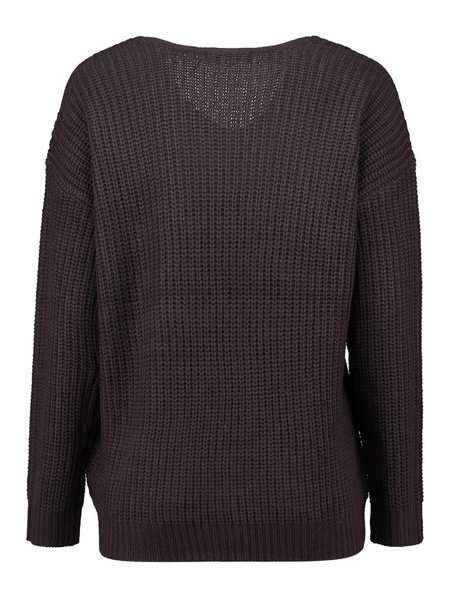 Pull tricoté  de Hailys - LS P VK PI44PA - XS à XXL - pour Femme - marron - Hailys - View 2