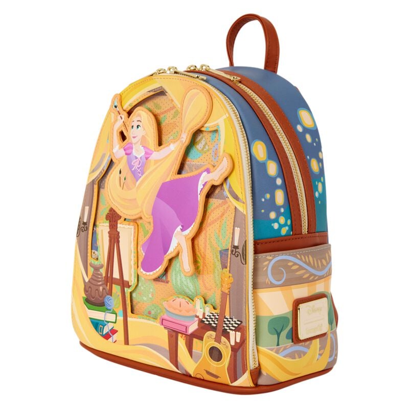 Mini Sac À Dos Disney de Raiponce - Loungefly - Painting - pour Indifférent - multicolore - Raiponce