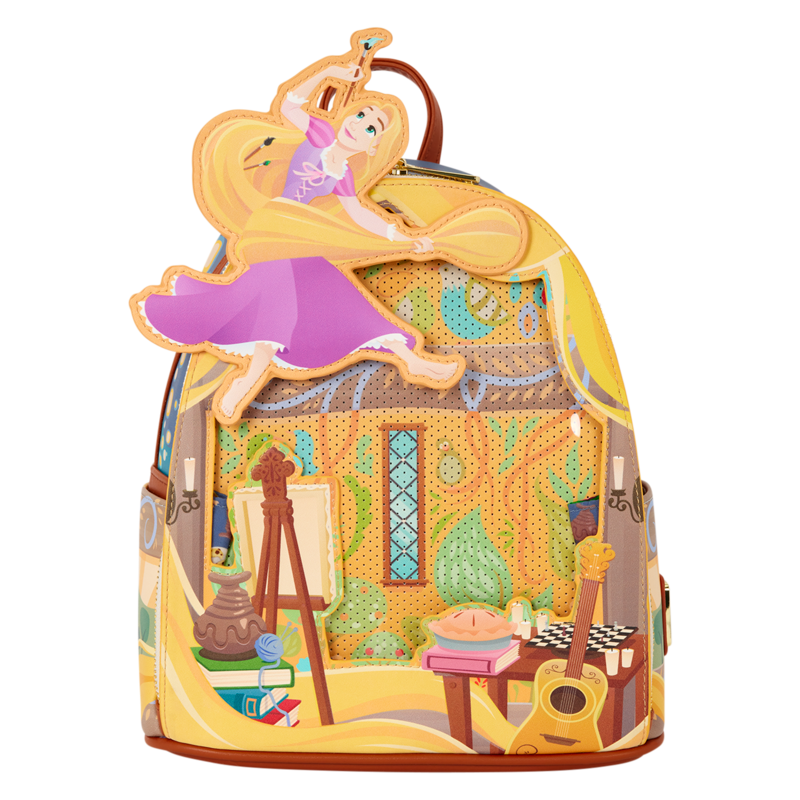 Mini Sac À Dos Disney de Raiponce - Loungefly - Painting - pour Indifférent - multicolore - Raiponce - View 2