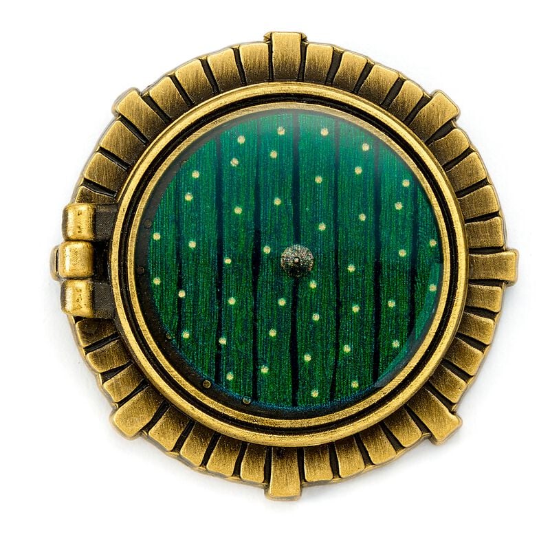 Pin's  de Le Seigneur Des Anneaux - Hobbit Door - pour Indifférent - couleur or - Le Seigneur Des Anneaux