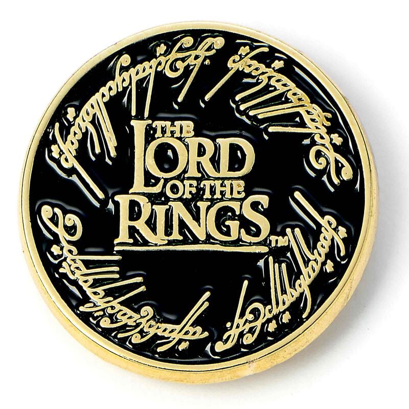 Pin's  de Le Seigneur Des Anneaux - Logo - pour Indifférent - couleur or - Le Seigneur Des Anneaux
