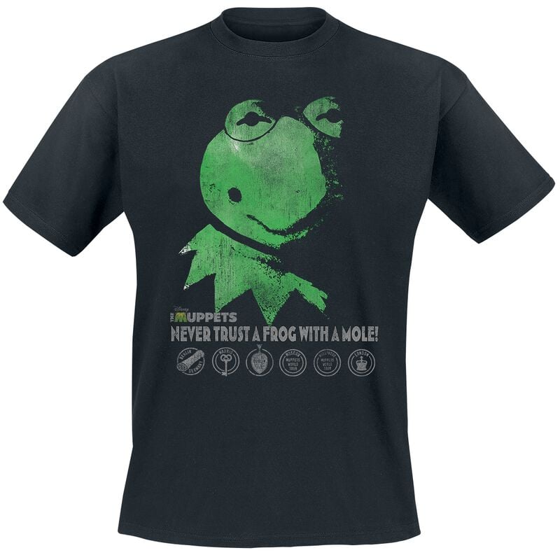 T-Shirt Manches courtes Disney de Le Muppet Show - Constantine - Never Trust A Frog With A Mole - M à 5XL - pour Homme - noir - Le Muppet Show