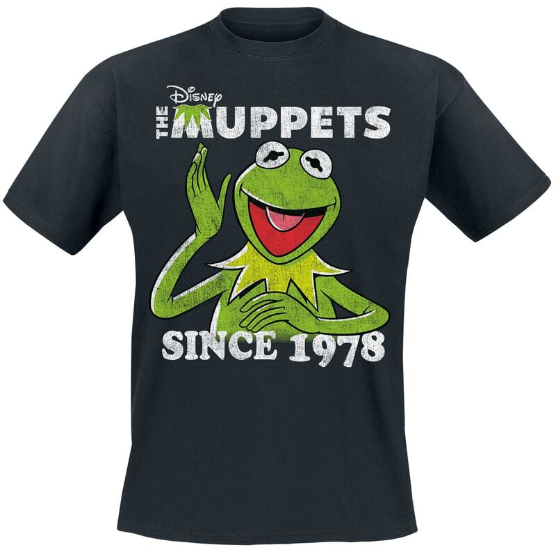 T-Shirt Manches courtes Disney de Le Muppet Show - Kermit Since 1978 - M à 5XL - pour Homme - noir - Le Muppet Show