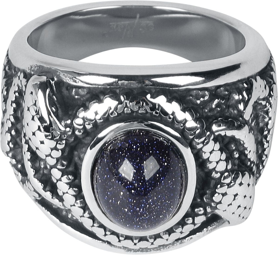 Bague  de etNox hard and heavy - Sparkling Snake - pour Unisexe - couleur argent - etNox hard and heavy