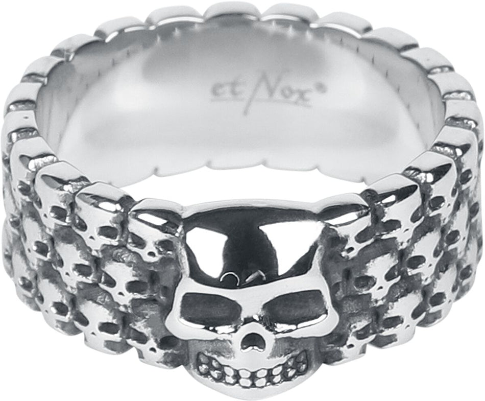Bague  de etNox hard and heavy - 1000 Skulls - pour Unisexe - couleur argent - etNox hard and heavy