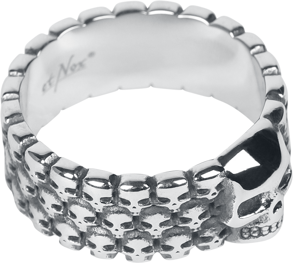 Bague  de etNox hard and heavy - 1000 Skulls - pour Unisexe - couleur argent - etNox hard and heavy - View 2