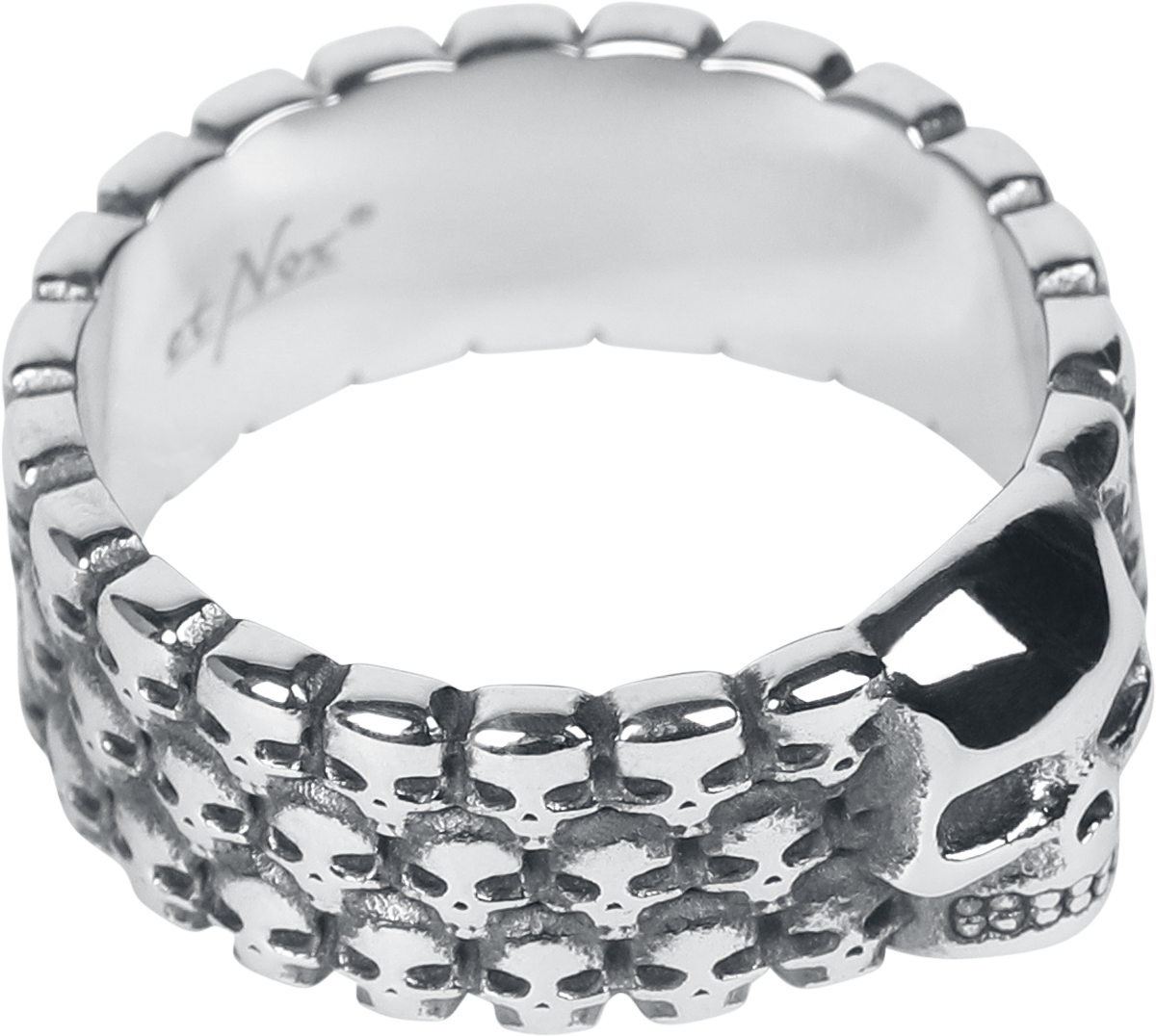 Bague  de etNox hard and heavy - 1000 Skulls - pour Unisexe - couleur argent - etNox hard and heavy - View 2