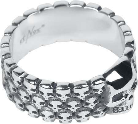 Bague  de etNox hard and heavy - 1000 Skulls - pour Unisexe - couleur argent - etNox hard and heavy - View 2