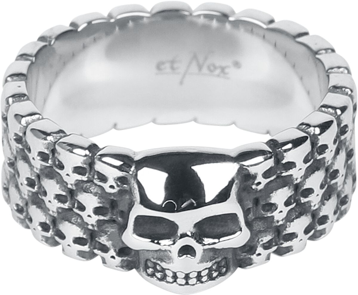 Bague  de etNox hard and heavy - 1000 Skulls - pour Unisexe - couleur argent - etNox hard and heavy