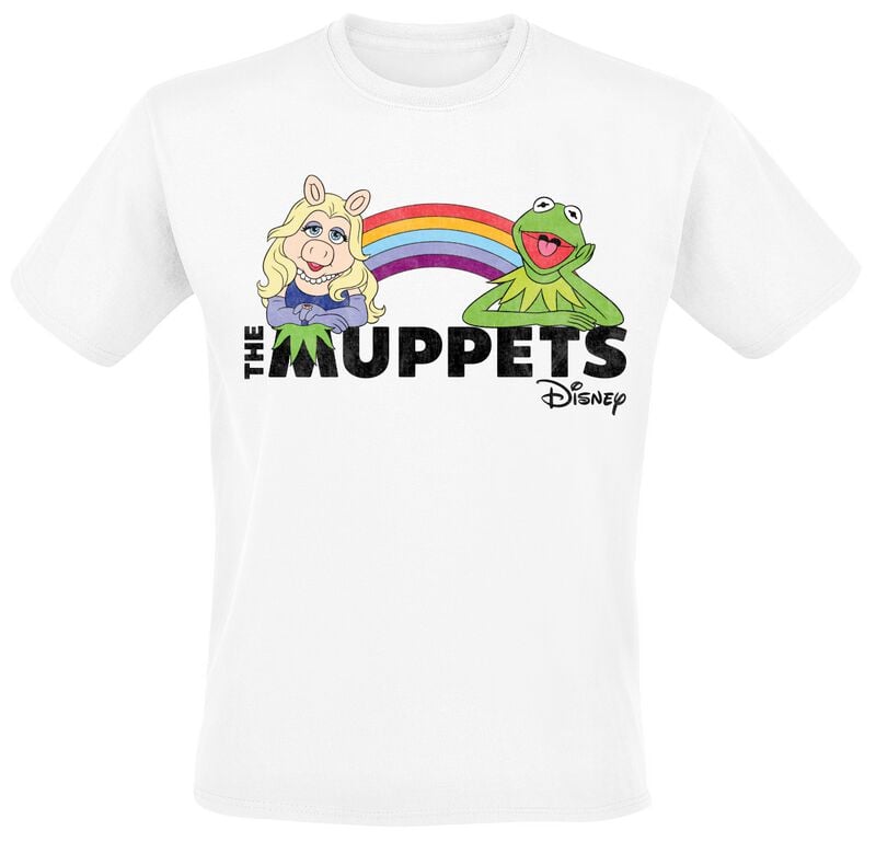 T-Shirt Manches courtes Disney de Le Muppet Show - Arc-En-Ciel - M à 5XL - pour Homme - blanc - Le Muppet Show