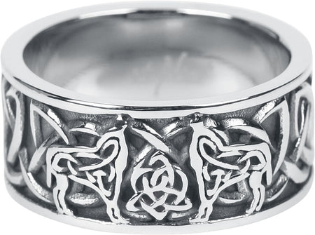 Bague  de etNox - Keltische Wölfe - pour Unisexe - couleur argent - etNox