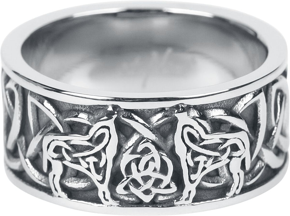 Bague  de etNox - Keltische Wölfe - pour Unisexe - couleur argent - etNox