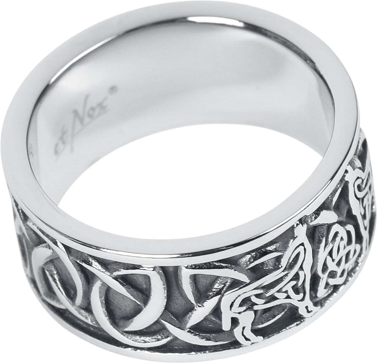 Bague  de etNox - Keltische Wölfe - pour Unisexe - couleur argent - etNox - View 2