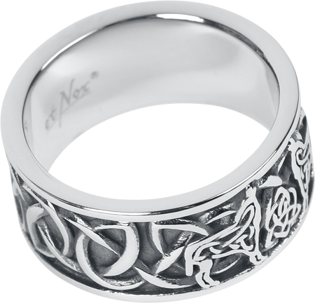 Bague  de etNox - Keltische Wölfe - pour Unisexe - couleur argent - etNox - View 2