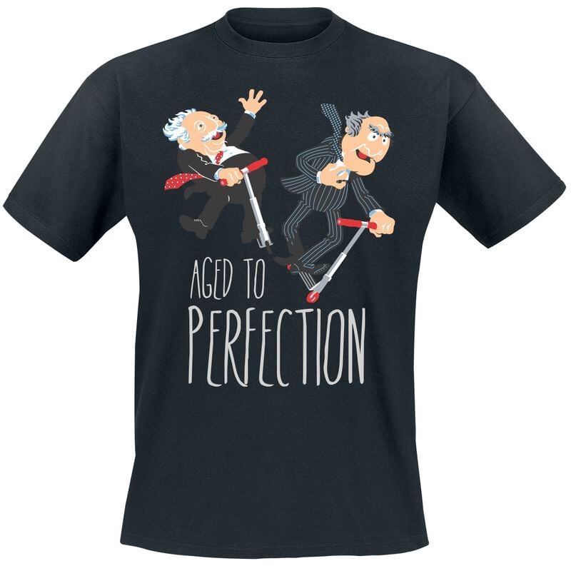 T-Shirt Manches courtes Disney de Les Muppets - Aged To Perfection - M à 5XL - pour Homme - noir - Les Muppets