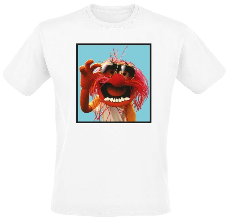 T-Shirt Manches courtes Disney de Le Muppet Show - Animal Trendsetter - M à 5XL - pour Homme - blanc - Le Muppet Show