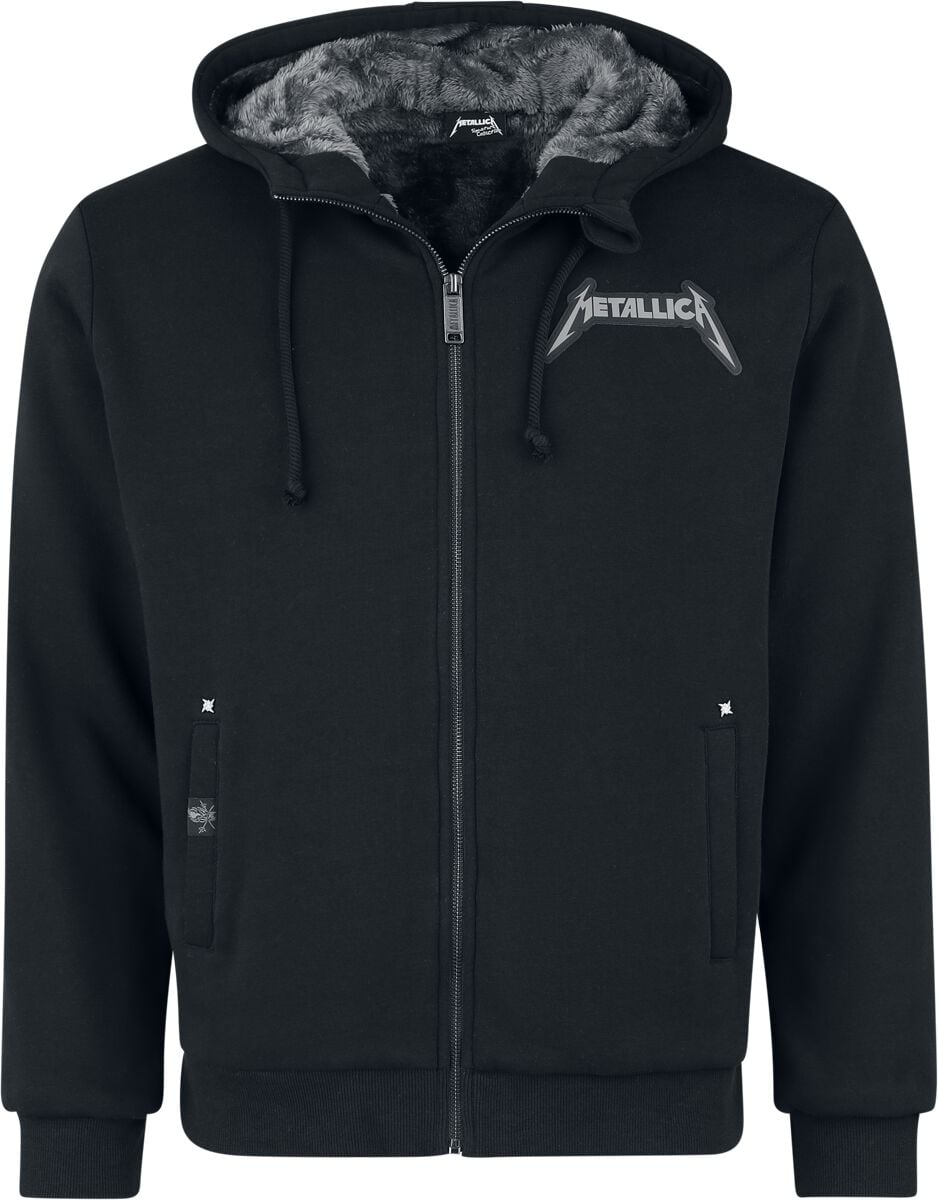 Sweat-shirt zippé à capuche  de Metallica - EMP Signature Collection - M à 3XL - pour Homme - noir - metallica