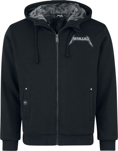Sweat-shirt zippé à capuche  de Metallica - EMP Signature Collection - M à 3XL - pour Homme - noir - metallica