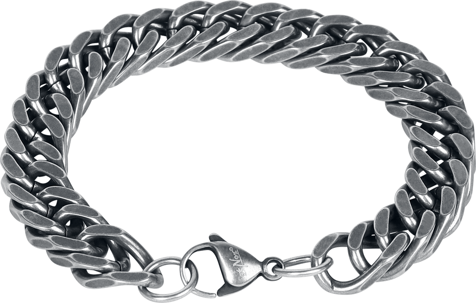 Bracelet  de etNox hard and heavy - Bracelet Chaîne Curb - pour Homme - couleur argent - etNox hard and heavy - View 2
