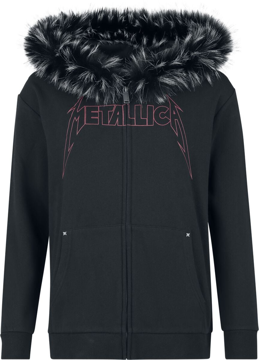 Sweat-shirt zippé à capuche  de Metallica - EMP Signature Collection - S à XXL - pour Femme - noir - metallica
