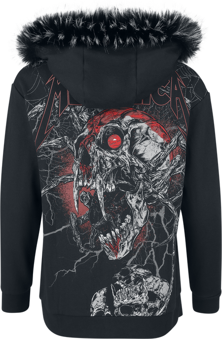 Sweat-shirt zippé à capuche  de Metallica - EMP Signature Collection - S à XXL - pour Femme - noir - metallica - View 2