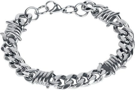Bracelet  de etNox hard and heavy - Barbed Wire Tank - Chaîne - pour Homme - couleur argent - etNox hard and heavy
