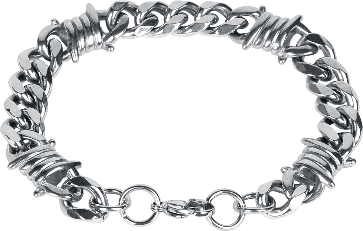 Bracelet  de etNox hard and heavy - Barbed Wire Tank - Chaîne - pour Homme - couleur argent - etNox hard and heavy - View 2