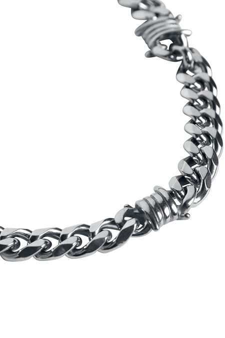 Collier  de etNox hard and heavy - Barbed Wire Tank - Chaîne - pour Homme - couleur argent - etNox hard and heavy - View 2