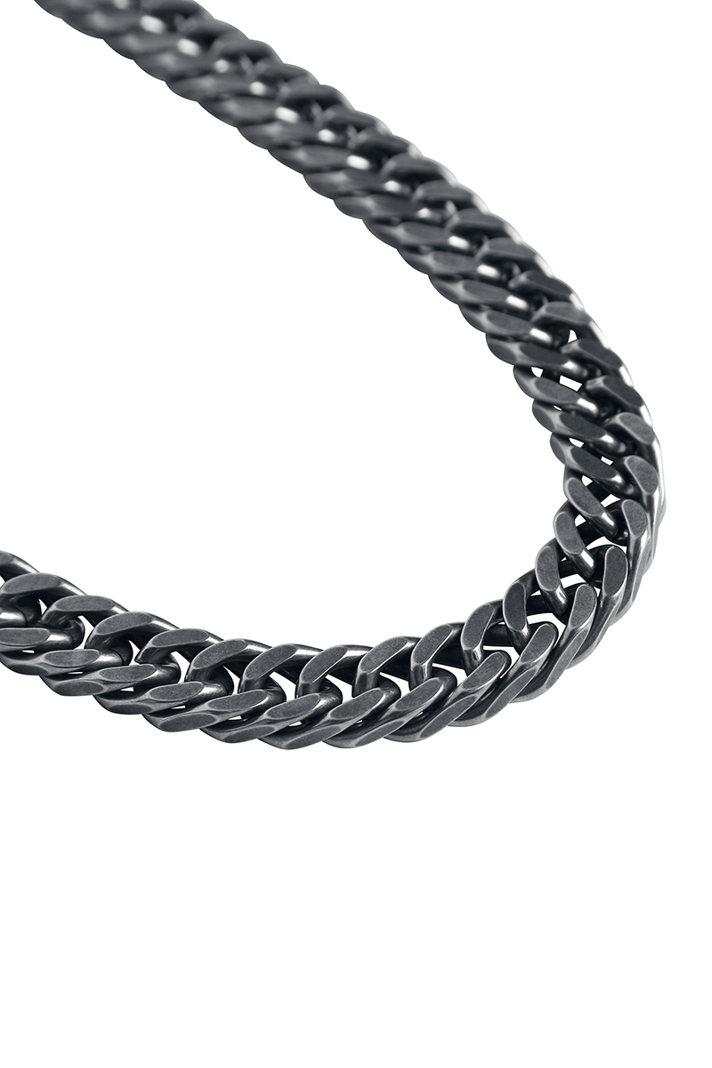 Collier  de etNox hard and heavy - Chaîne Curb - pour Homme - couleur argent - etNox hard and heavy - View 2