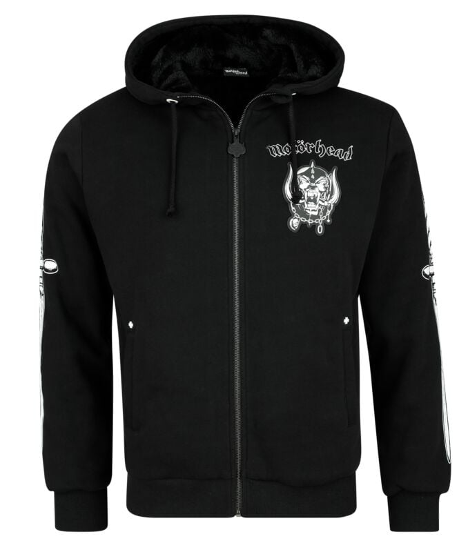 Sweat-shirt zippé à capuche  de Motörhead - EMP Signature Collection - S à 3XL - pour Homme - noir - Motörhead