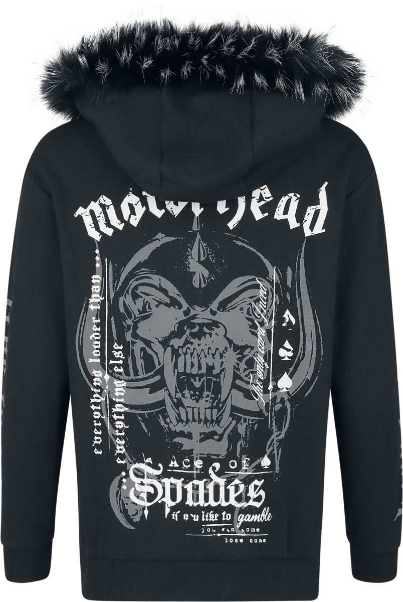 Sweat-shirt zippé à capuche  de Motörhead - EMP Signature Collection - S à XXL - pour Femme - noir - Motörhead - View 2