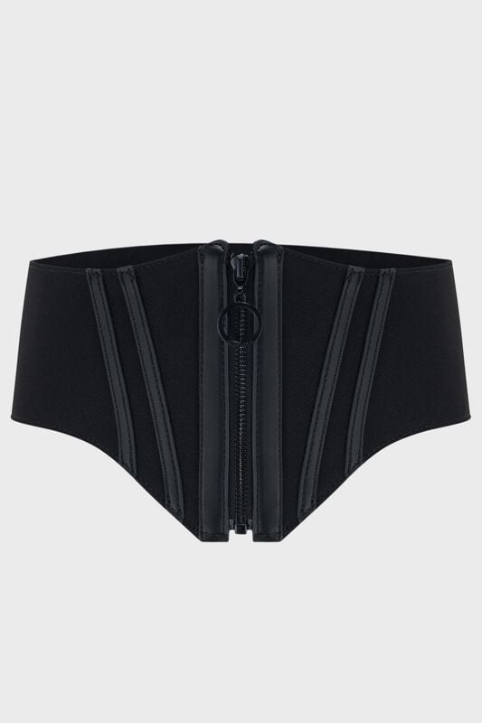 Corset Gothic de KIHILIST by KILLSTAR - Kihilist Obsidienne Corset Belt - 3XL à M-L - pour Femme - noir - KIHILIST by KILLSTAR