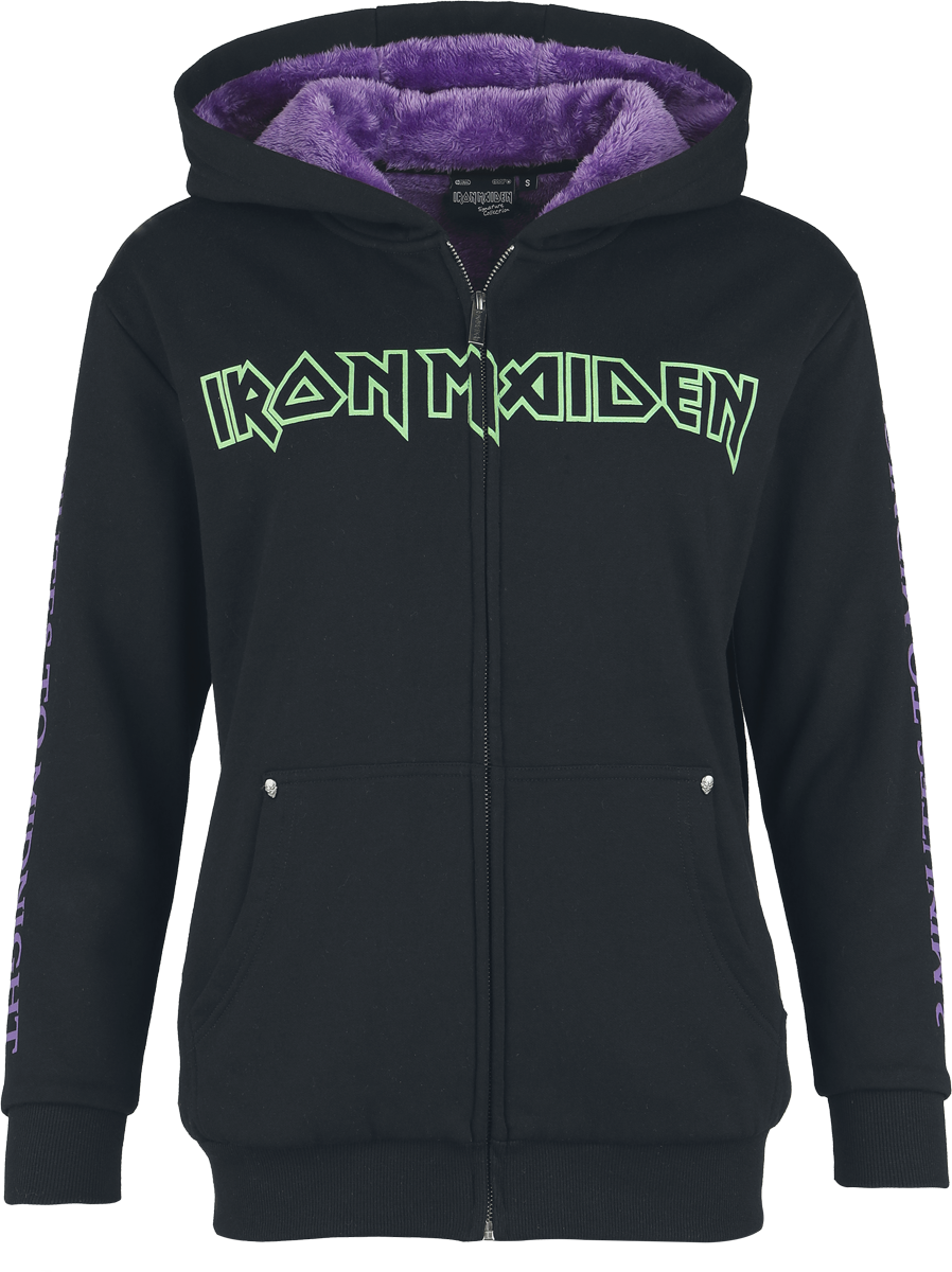 Sweat-shirt zippé à capuche  de Iron Maiden - EMP Signature Collection - S à 3XL - pour Femme - noir - Iron Maiden - View 2
