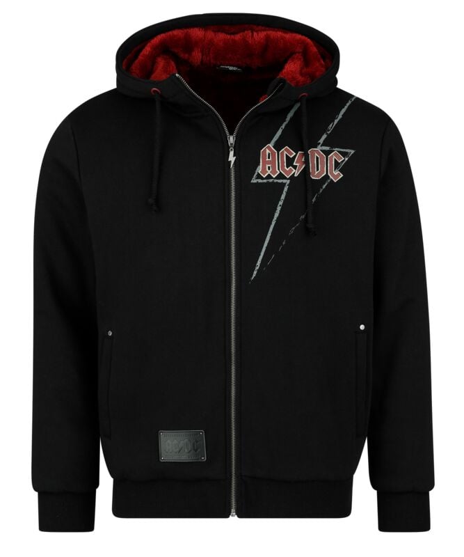 Sweat-shirt zippé à capuche  de AC/DC - EMP Signature Collection - S à 3XL - pour Homme - noir - AC/DC