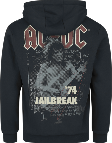 Sweat-shirt zippé à capuche  de AC/DC - EMP Signature Collection - S à 3XL - pour Homme - noir - AC/DC - View 2