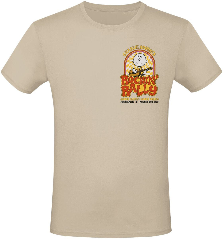 T-Shirt Manches courtes  de Snoopy - Charlie Brown - S à 3XL - pour Homme - multicolore - Snoopy