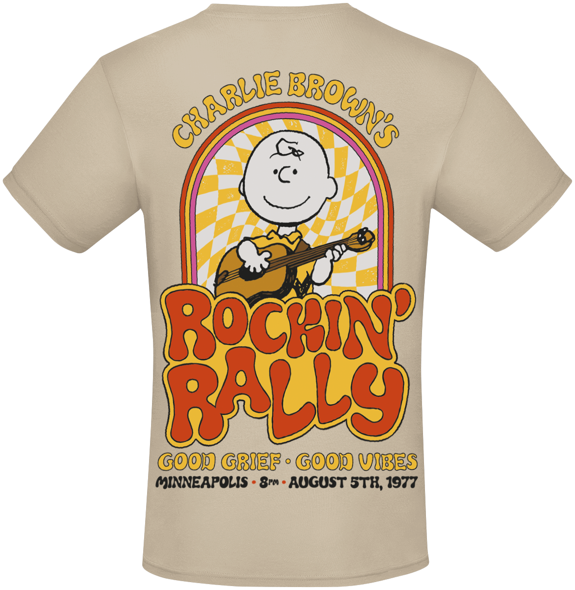 T-Shirt Manches courtes  de Snoopy - Charlie Brown - S à 3XL - pour Homme - multicolore - Snoopy - View 2